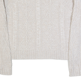 GAP Womens Jumper Beige Cable Knit M