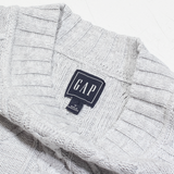 GAP Womens Jumper Grey Cable Knit M