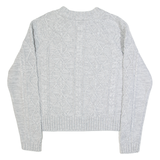 GAP Womens Jumper Grey Cable Knit M
