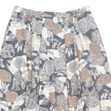 Womens A-Line Skirt Brown Midi Floral M