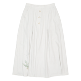 RHONER LAND Womens A-Line Skirt Beige Midi UK 12