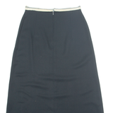 Womens A-Line Skirt Black Long M