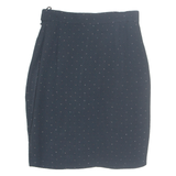 ANITA SOMMER Womens Pencil Skirt Black Knee Length Polka Dot S