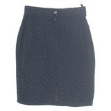 ANITA SOMMER Womens Pencil Skirt Black Knee Length Polka Dot S