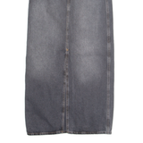 ONLY Womens Straight Skirt Grey Long Denim XS