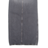 ONLY Womens Straight Skirt Grey Long Denim XS
