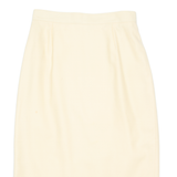 Womens Pencil Skirt Yellow Midi S