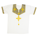 Womens Shirt White Crazy Pattern XL