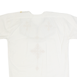 Womens Shirt White Crazy Pattern XL