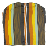 ZARA Womens Blouse Yellow Sleeveless Crazy Pattern L