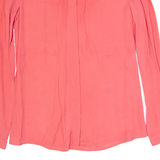 SPIRIT Womens Shirt Pink Long Sleeve UK 8