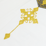 Womens Shirt White Crazy Pattern XL