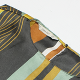 ZARA Womens Blouse Yellow Sleeveless Crazy Pattern L