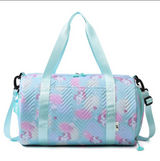 Anymom Mommy Diaper Bag Blue Unicorn Shoulder Bag with Internal Zip Pocket Waterproof Handbag for Travel and Sports