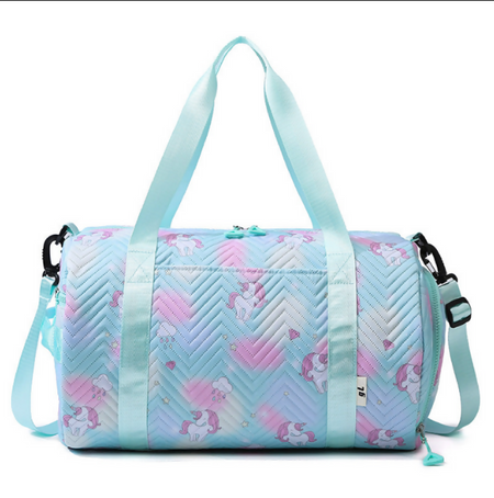 Anymom Mommy Diaper Bag Blue Unicorn Shoulder Bag with Internal Zip Pocket Waterproof Handbag for Travel and Sports