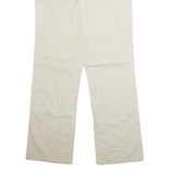 TOMMY HILFIGER Relaxed Fit Workwear Mens Trousers Beige Regular Wide-Leg W31 L32
