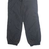 COLUMBIA Cargo Mens Trousers Black Loose Wide-Leg Nylon W26 L30