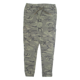 FSBN Camo Cargo Mens Trousers Green Regular Tapered W30 L28