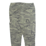 FSBN Camo Cargo Mens Trousers Green Regular Tapered W30 L28