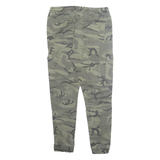 FSBN Camo Cargo Mens Trousers Green Regular Tapered W30 L28