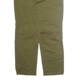 SEAN JOHN Cargo Belted Mens Trousers Green Loose Wide-Leg W38 L31