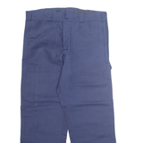 Workwear Mens Trousers Blue Loose Straight W38 L28