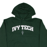 CHAMPION Ivy Tech Mens Green Hoodie USA L