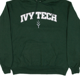 CHAMPION Ivy Tech Mens Green Hoodie USA L
