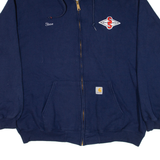 CARHARTT Mens Blue Hoodie Full Zip XL