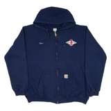 CARHARTT Mens Blue Hoodie Full Zip XL
