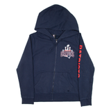 NFL New England Patriots Womens Blue Hoodie Full Zip USA L