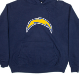 NFL Las Vegas Chargers Mens Blue Hoodie USA M