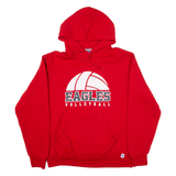 RUSSELL ATHLETIC Eagles Volleyball Womens Red Hoodie USA L