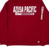 RUSSELL ATHLETIC Azusa Pacific University Mens Red Hoodie USA L