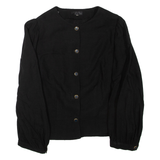 Womens Blouse Black Long Sleeve Viscose M