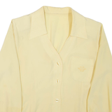 Womens Shirt Shirt Yellow V-Neck Long Sleeve M
