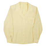 Womens Shirt Shirt Yellow V-Neck Long Sleeve M