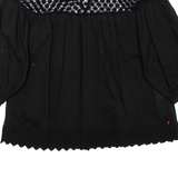 LEVI'S Womens Puff Sleeve Top Black Long Sleeve S