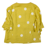 SCHNEBERGER Womens Top Yellow Spotted UK 18