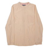 TOMMY HILFIGER Womens Shirt Beige Long Sleeve S