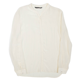 ZARA Womens Blouse Beige Long Sleeve S