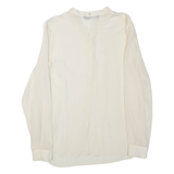 ZARA Womens Blouse Beige Long Sleeve S