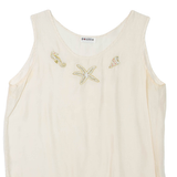 POSITIV Womens Vest Beige Sleeveless L