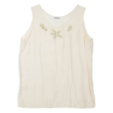 POSITIV Womens Vest Beige Sleeveless L