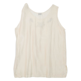 POSITIV Womens Vest Beige Sleeveless L