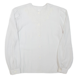 Womens Blouse White Long Sleeve XL