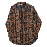 MISS SELFRIDGE Womens Printed Shirt Black Collared Long Sleeve Paisley L