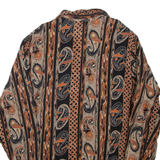 MISS SELFRIDGE Womens Printed Shirt Black Collared Long Sleeve Paisley L