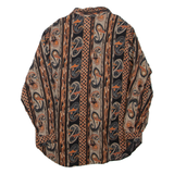 MISS SELFRIDGE Womens Printed Shirt Black Collared Long Sleeve Paisley L