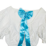 Womens Cropped Blouse White M